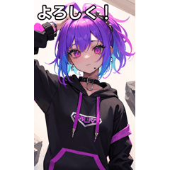 Colorful rock bread hoodie girls