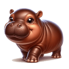 Nobuki's Pygmy Hippopotamus Sticker