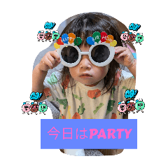 Let's party stickers!