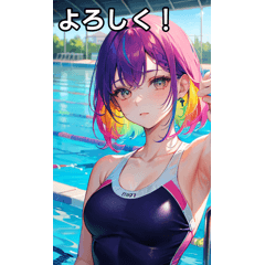 It's a swimsuit girl!