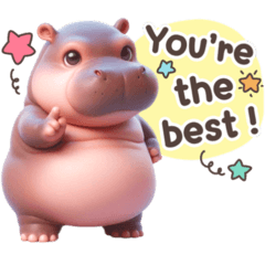 Cute Chubby Hippo (Eng)