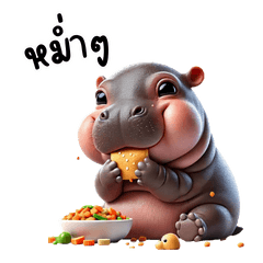 Hippo Moodang  fat cute Moments