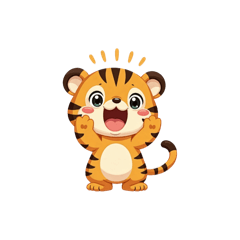 Cute tiger kawaii