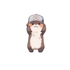 Cute Otter Ollie Sticker