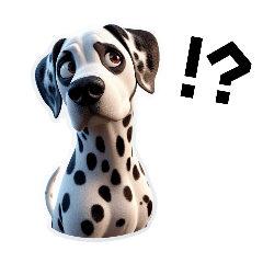 Cute Dot Dalmatian's feelings