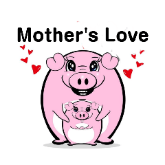 Shirley created cute pig stickers