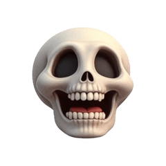 Scary halloween skull