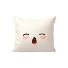 Cute white pillow