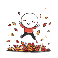 Cute Stick Figures: Autumn Edition