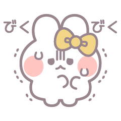 Yellow ribbon rabbit sticker 7