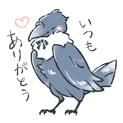 gentle crow sticker