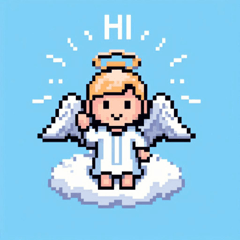 Pixel Angel Stickers @SFW