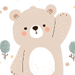 lovely Bear with japanese words