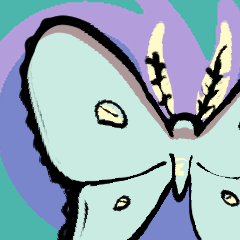 Luna Moth sticker