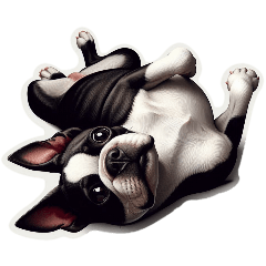 [For arrangement] boston terrier