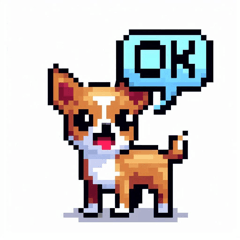 Pixel Chihuahua Stickers2 @SFW