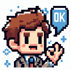 Pixel Grandpa Stickers @SFW