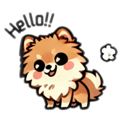 Cutie Pomeranian sticker