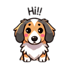 Cutie Dachshund sticker