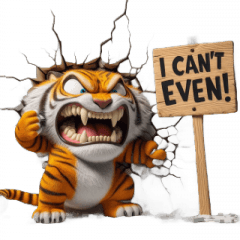 Super Furious Tiger Angry Outburst