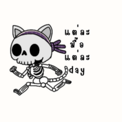 "skeleton cat"