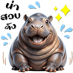 Cute Fat Hippo : Emotions (PopUp)3