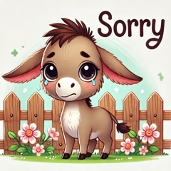 Emotional Donkey Stickers @SFW