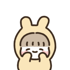 Yellow bunny(animated sticker)