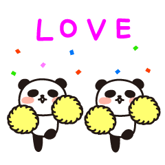 Panda  animation  sticker for fan 2