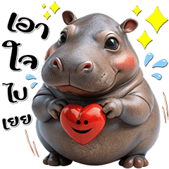 Cute Fat Hippo : Emotions (PopUp)4