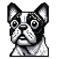 French Bulldog Pixel Dog