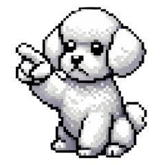 Bichon Frise Pixel Dog