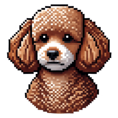 Toy Poodle Pixel Dog