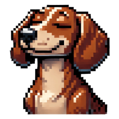 Dachshund Pixel Dog