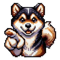 Shikoku Inu Pixel Dog