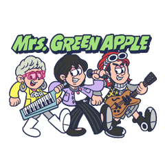 Mrs. GREEN APPLEイラストスタンプ 2024ver