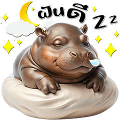 Cute Fat Hippo : Emotions (Dukdik)3