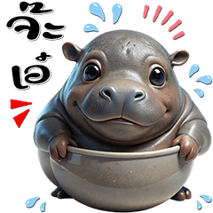 Cute Fat Hippo : Emotions 2