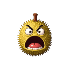 Weird looking durian faces