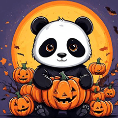 Happy Halloween Panda kikki