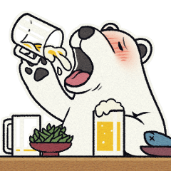 Drink Friend polar bear