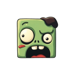 Green square zombie