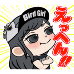 Bird Girl Little Sticker