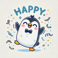 Cute Penguin Stickers TM