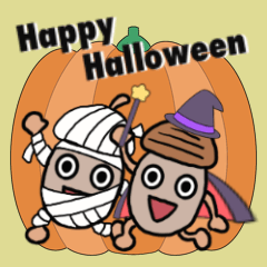 Acorn Halloween sticker