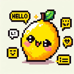 Pixel Lemon Stickers @SFW