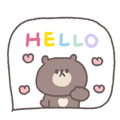 small small bear sticker #60