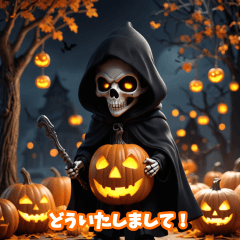 Halloween LINE stickers!