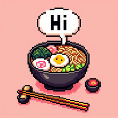 Pixel Ramen Stickers @SFW