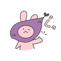 Sweet potato rabbit  sticker 2